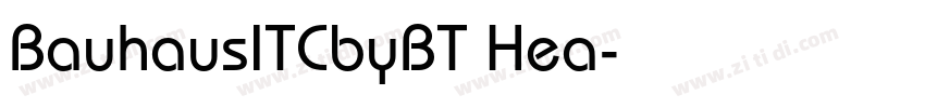 BauhausITCbyBT Hea字体转换